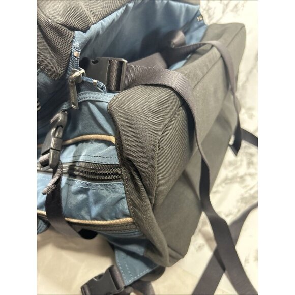 Vtg Hedgren Urban Gear Utility Pack Y2K Blue/Coal Luggage w Removable Backpack - Picture 8 of 13